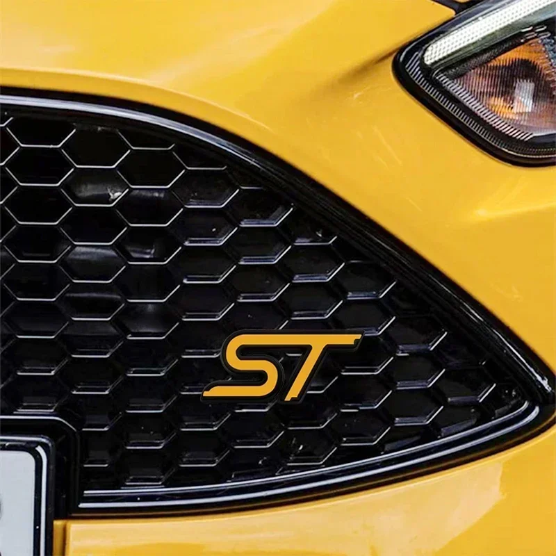 

Эмблема на переднюю решетку автомобиля для логотипа ST Focus Kuga Ranger Mustang Mondeo F150 Aspire Everest Fiesta, металлический значок, украшение