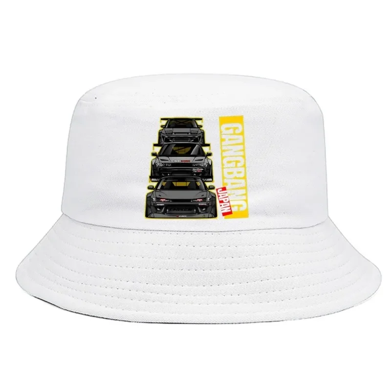 R34 Skyline GTR Bucket Hat Harajuku Summer Foldable Fashion Bucket Hat Man Women Unisex Outdoor Sunscreen Fishing Hunting Cap