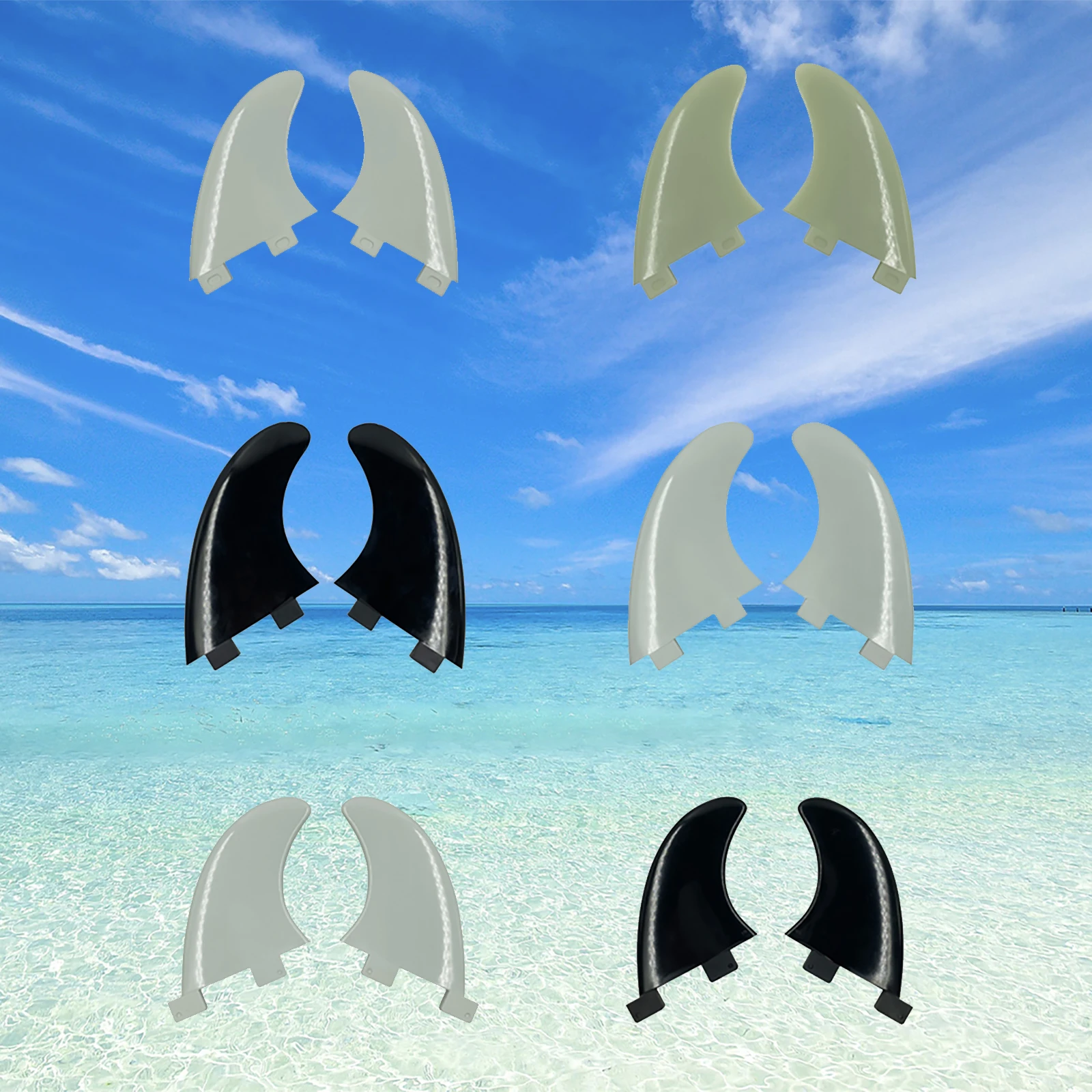 

Плавники для серфборда UPSURF FCS GX/GL/M, двойные плавники Twin Fin, нейлоновые плавники для серфинга, пластиковые Twin Fins