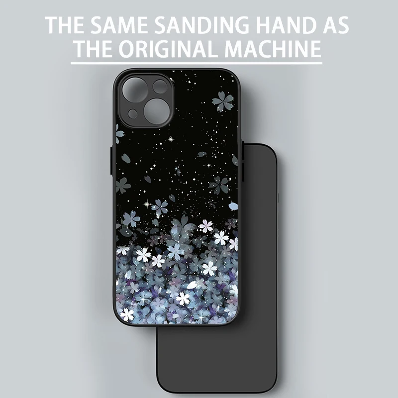 그라데이션 벚꽃 마그네틱 폰 케이스 (아이폰 16e 16 15 14 Pro Max 15 14 13 Pro) 충격 방지 맥세이프 소프트 엣지 PC 커버