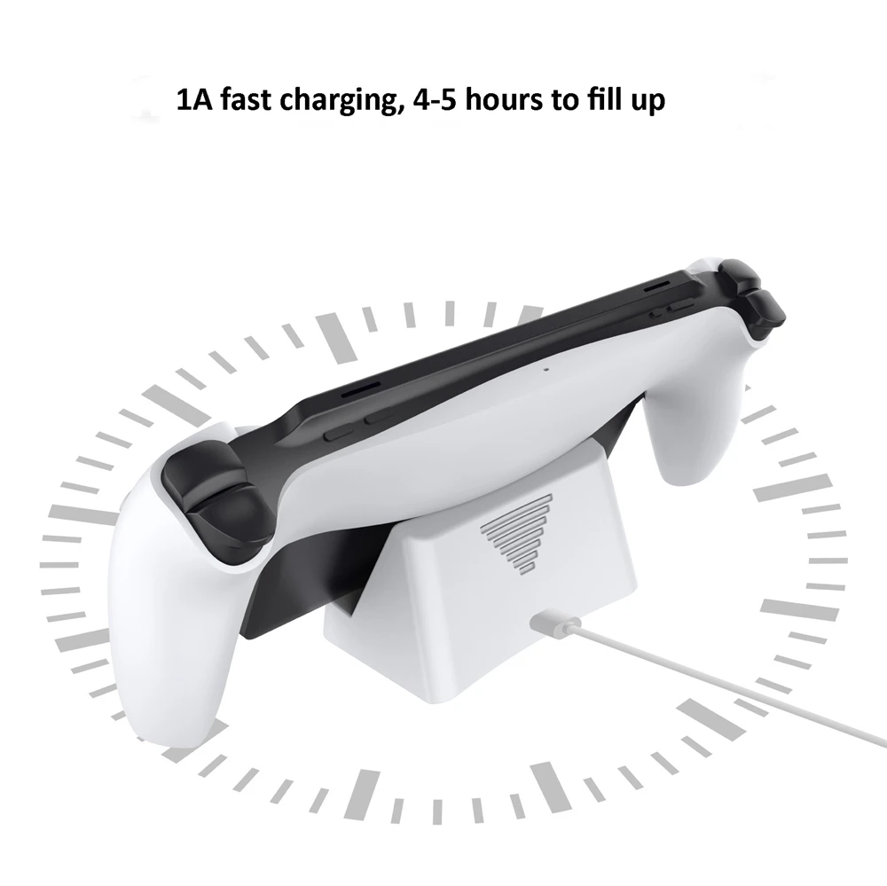 Charger For Ps5 Portal Wireless Controller Fast Charging Dock Station Stand with USB C Charging Cable For Playstation 5 Portal