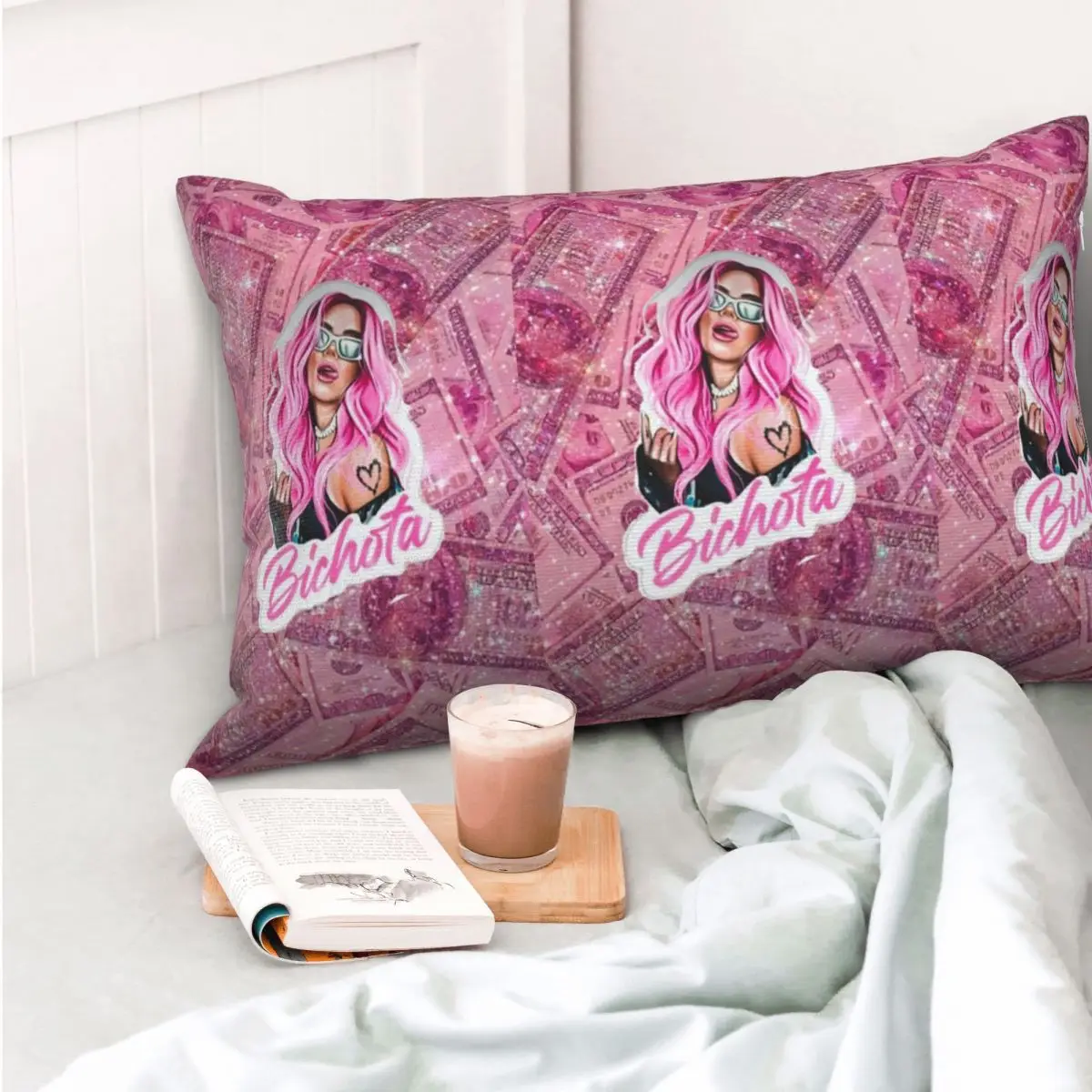 Karol G Happy Valentines Day Rectangle Pillowcase Cushion Cover Decor Bedroom Bed Home Comfort Throw Pillow