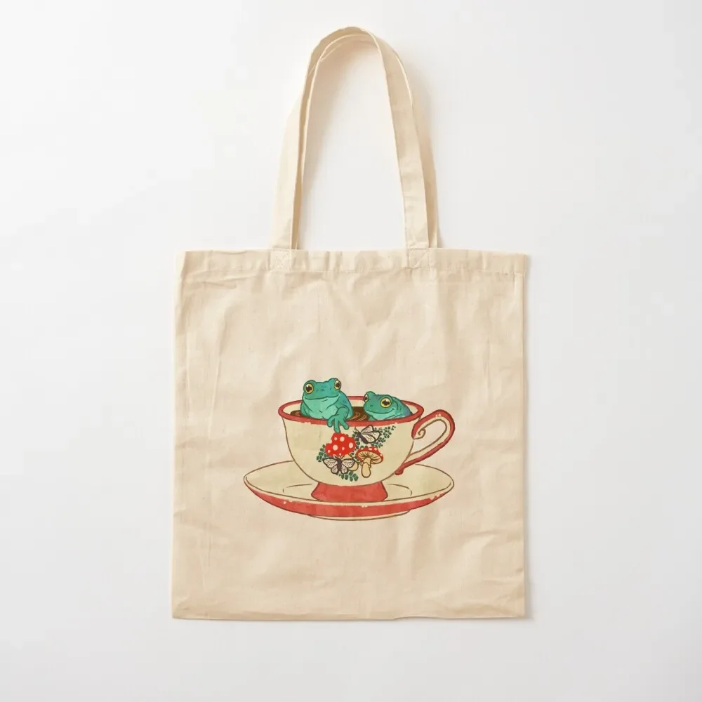 

Tea Cup Frogs Tote Bag bags for women Reusable bags Cloth bags Women's shopper Tote Bag