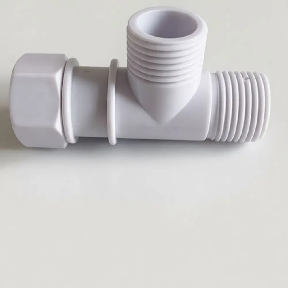 Adjustable Bidet Sprayer Three Way T Adapter Diverter Valve Replacement Bathroom Toilet Sprayer Holder Pipe Fitting