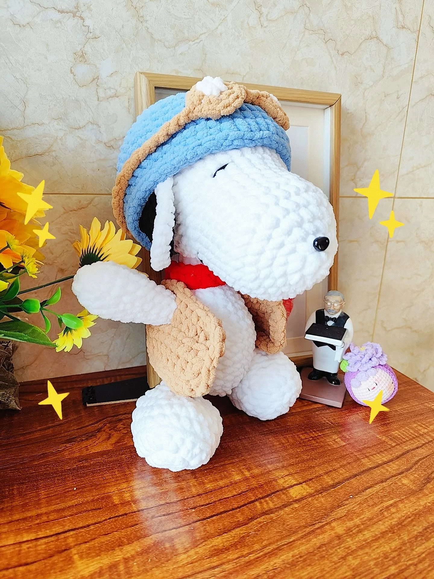 hand-knitting-diy-material-kit-doll-yarn-crochet-hooks-craft-gift-for-friends-fashion-accessories-belt-hat-scarf