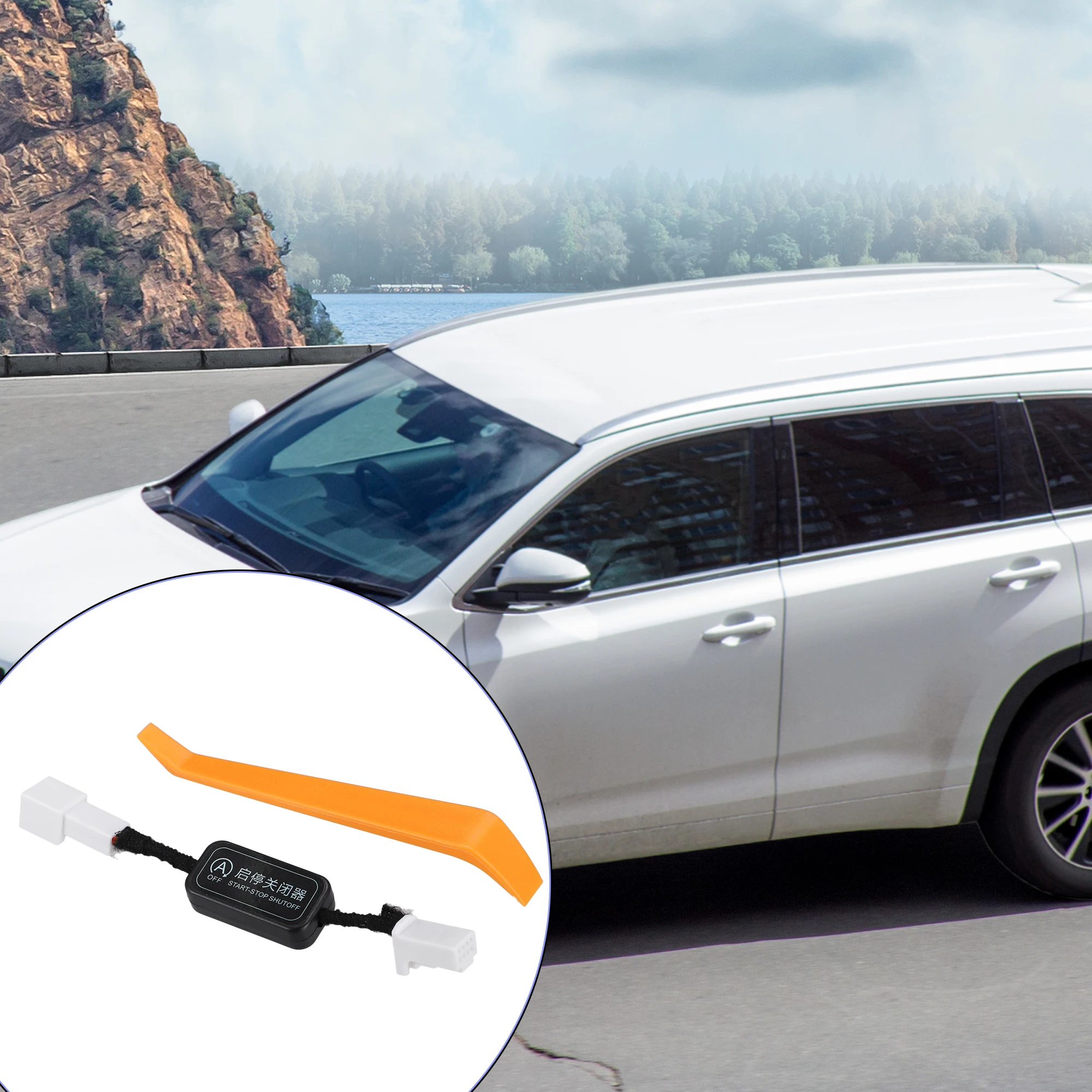 UXCELL Auto Start Stop A-Off Cable Replacement for Toyota Highlander 2015-2021 / Inner / Plastic / 1 Set