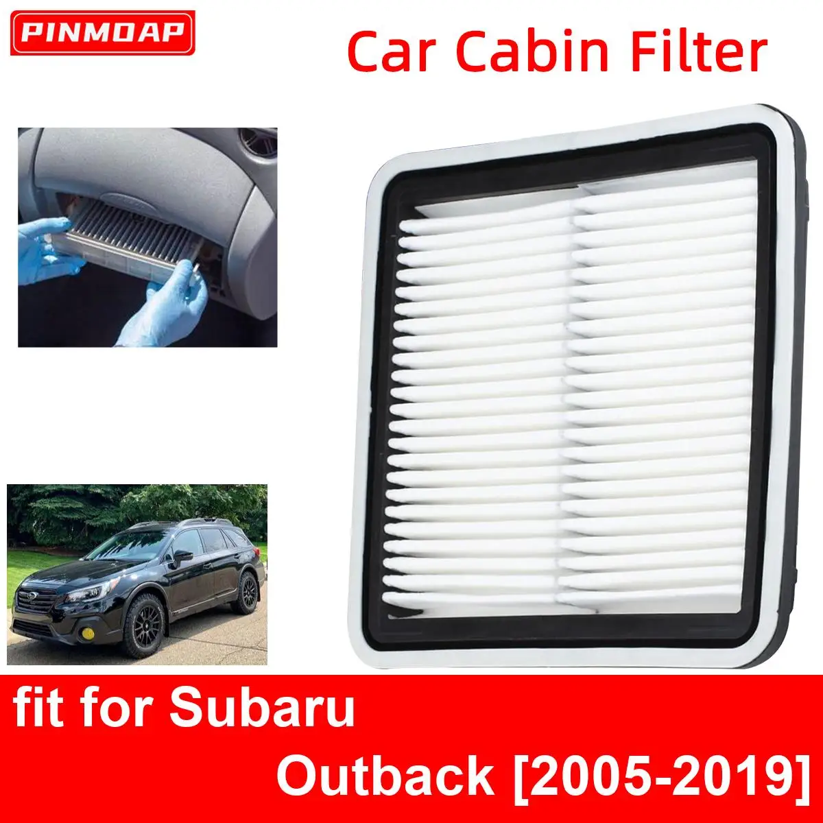 Car Engine  Cabin Air Filter for Subaru Outback 2005-2019 Auto Filters Car Engine bon Fiber CA9997 16546-AA090 16546-AA10A 16546