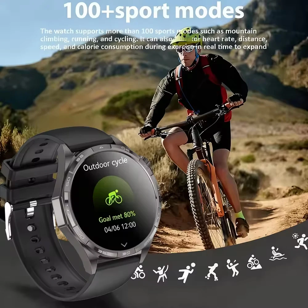 Watch 6 Pro Smart Watch 1.53-inch HD Screen GPS Motion Track BT Call Heart Rate Waterproof Smartwatch Men Women 2025 New Gifts