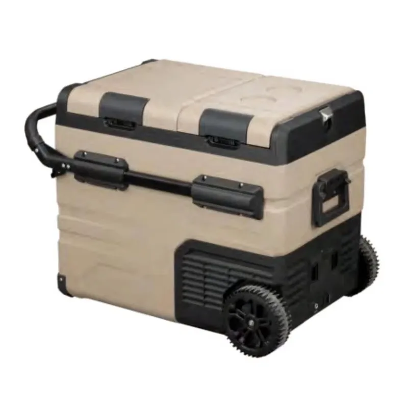 Portable Electric Solar Battery-Powered Frost-Free Compressor Refrigerator Freezer 47.7L for Car RV Outdoor Use DC12V-24V