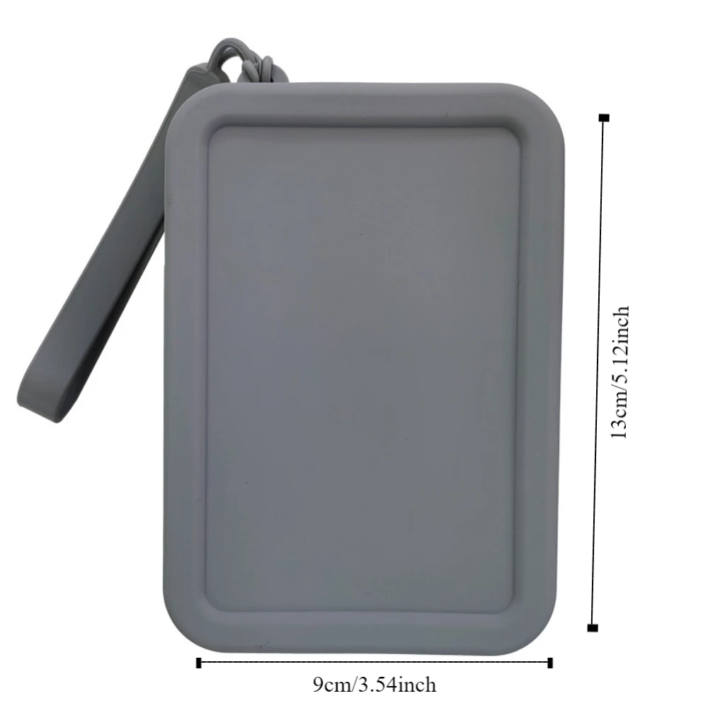 Morandi สีซิลิโคนกระเป๋าเครื่องสําอางสี่เหลี่ยมผืนผ้าเหรียญกระเป๋ามัลติฟังก์ชั่กระเป๋าสีทึบผู้ถือแปรงแต่งหน้า