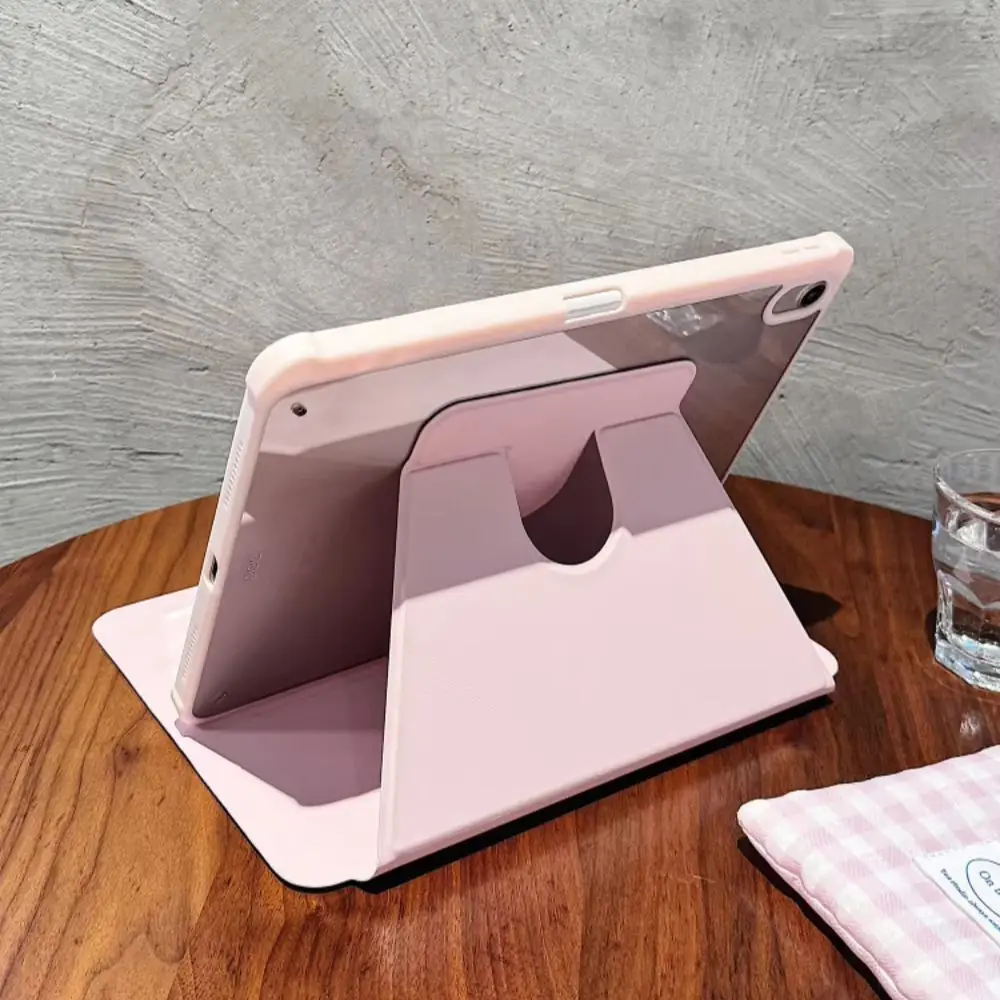 Solid Color Practical Convenient 360° Stand Cover For iPad Pro 13 11th M5 M4 12.9 A16 8 7 9th 10th Air 11 M2 M3 Mini Tablet Case
