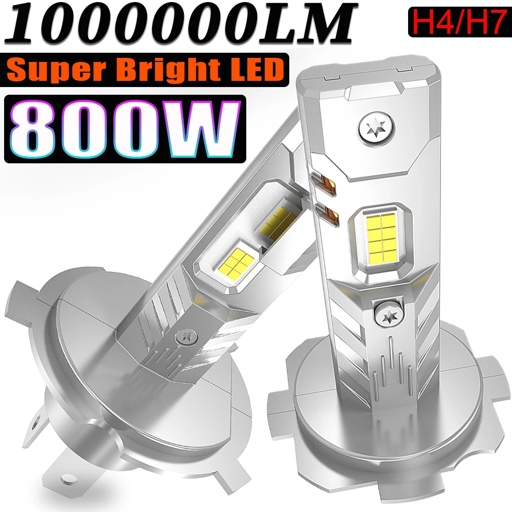 

H7 H4 LED Headlight Bulb High Power Car Lights Ultra Puissant Auto Mini Spotlights CANBUS Turbo Fan Automobile LED Head Lamp 12V