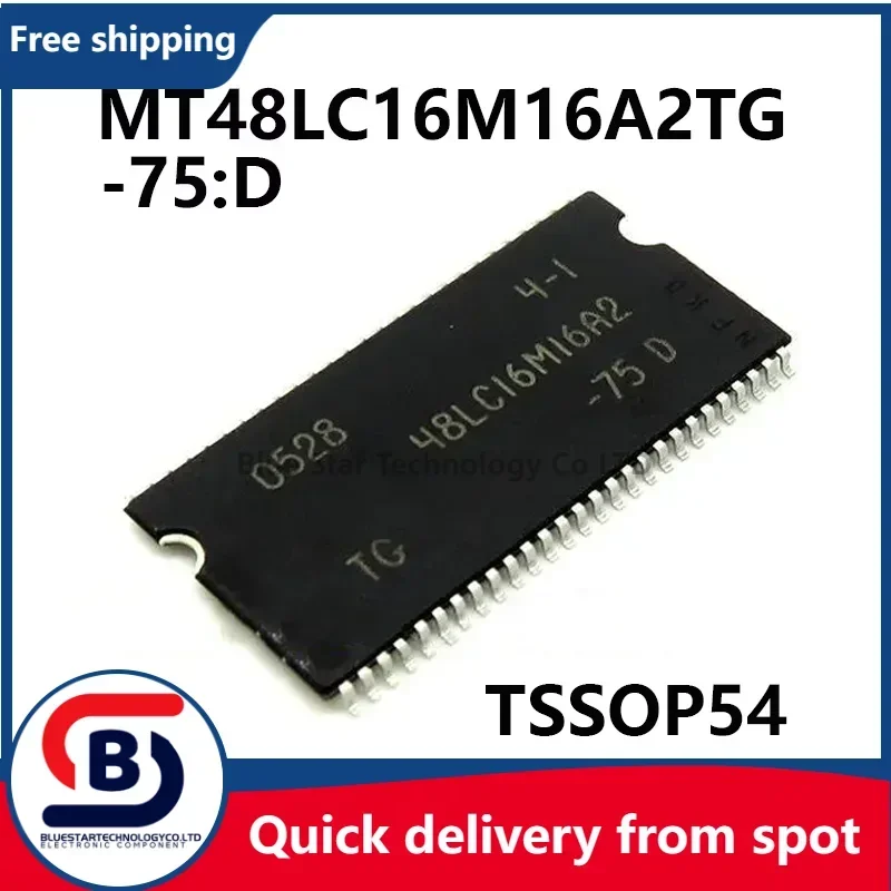 Free Shipping 10-50pcs/lots MT48LC16M16A2TG-75:D MT48LC16M16A2 48LC16M16A2 48LC16M16A2TG MT48LC16M16A2TG TSSOP54 Chip in stock