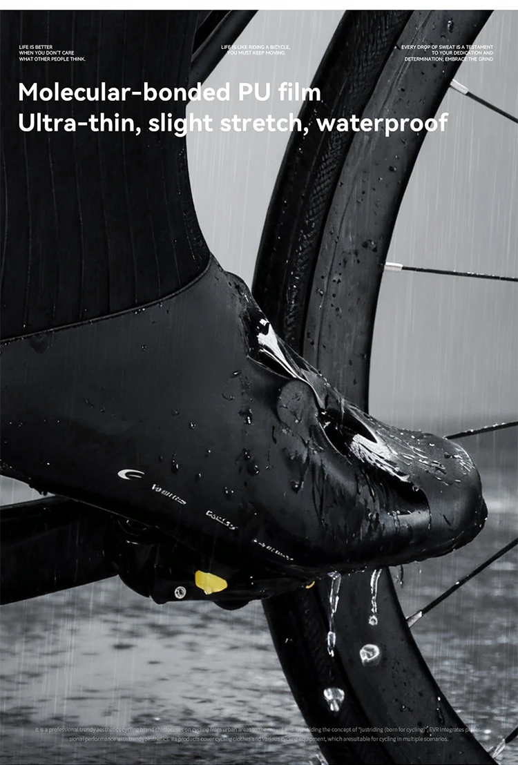 EVR Fahrrad-Schuhüberzüge, leicht, wasserabweisend, winddicht, für Frühling und Herbst, MTB, Rennrad, Fahrrad-Schuhüberzüge, Fahrradzubehör – Detail 8