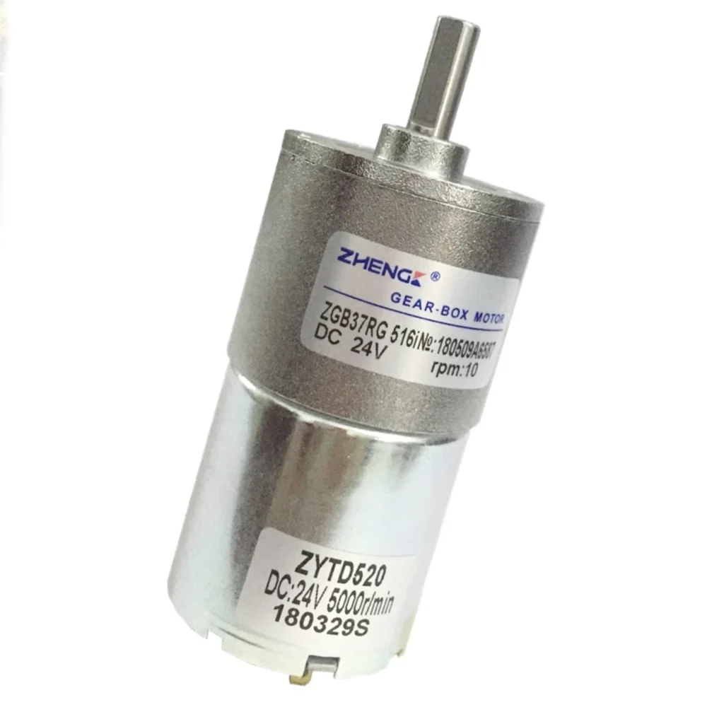 

37MM DC Reduction Gear Motor 12V 24V High Torque CW/CCW Speed Regulation ZGB37RG Model motor 5-1000RPM