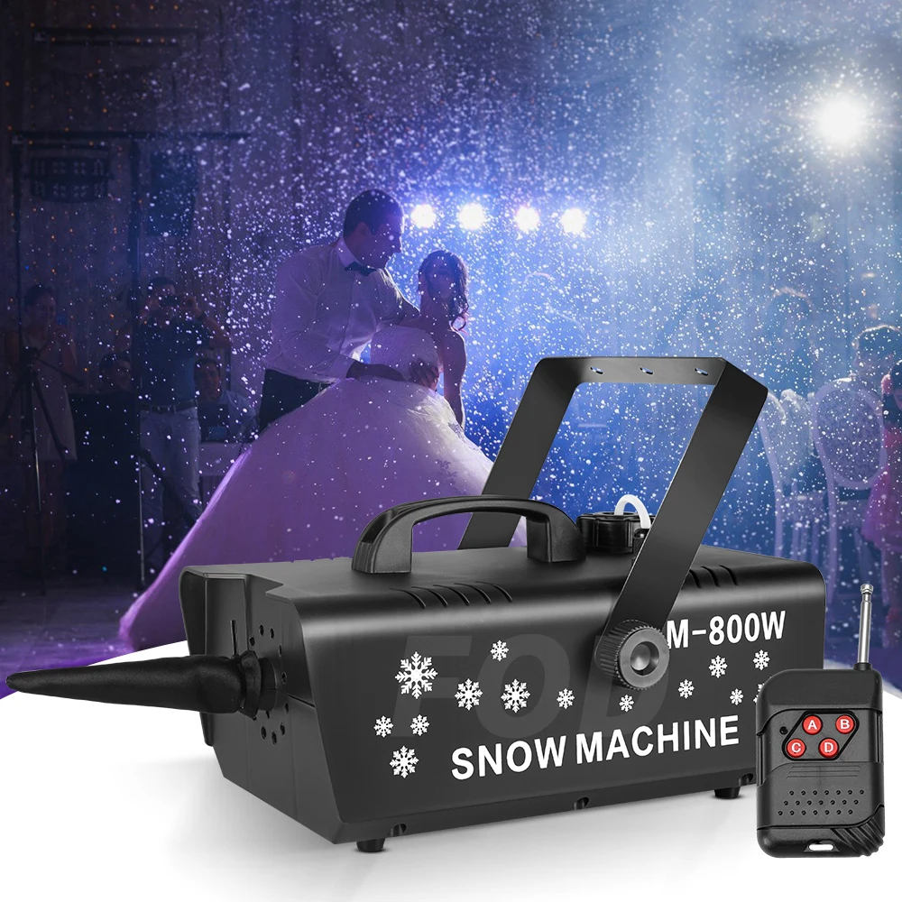 

800W Snow Machine Wireless Remote Control Simulated Snowflake Sprayer For Christmas Halloween Party Wedding