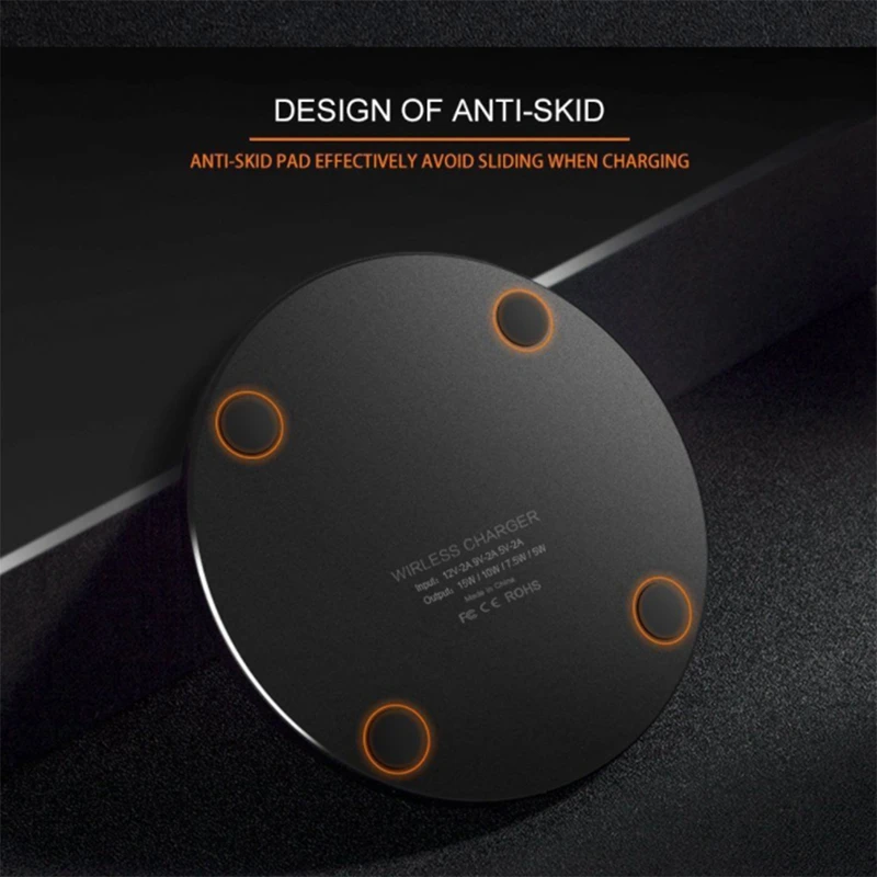 10W Fast Wireless Charger,For Samsung Galaxy S10 S9 S8 Note 9 USB Charger ,For Iphone 11 Pro XS Max XR X 8 Plus 12