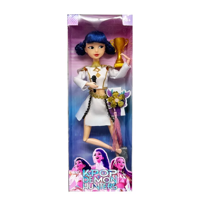 3 pezzi Anime KPop Demon Hunters bambola giocattolo in vinile Rumi Mira zoi personaggio maschera in vinile figurine regalo di compleanno Fan Club regali