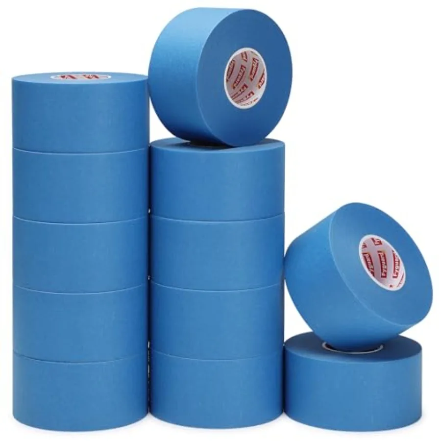 

1 Rolls Blue Painters Tape Inch Wide Painters Tape Bulk 1.89In × 0 Total Yd Multi-Purpose Blue Masking Tape for Wall Painting C