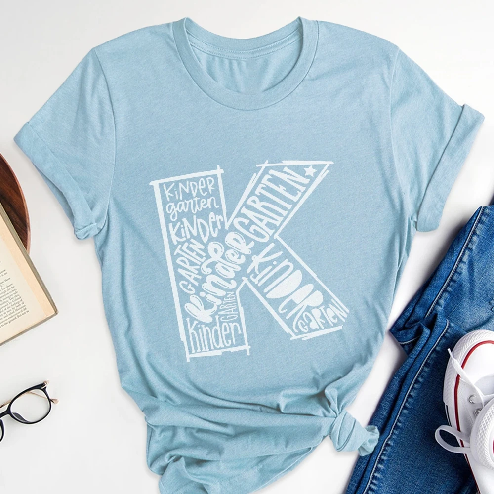

Female Fashionable Graphic T-shirt with Trendy Print Tops for Ladies Summer Outfits Soft 100% Cotton Sweet Print