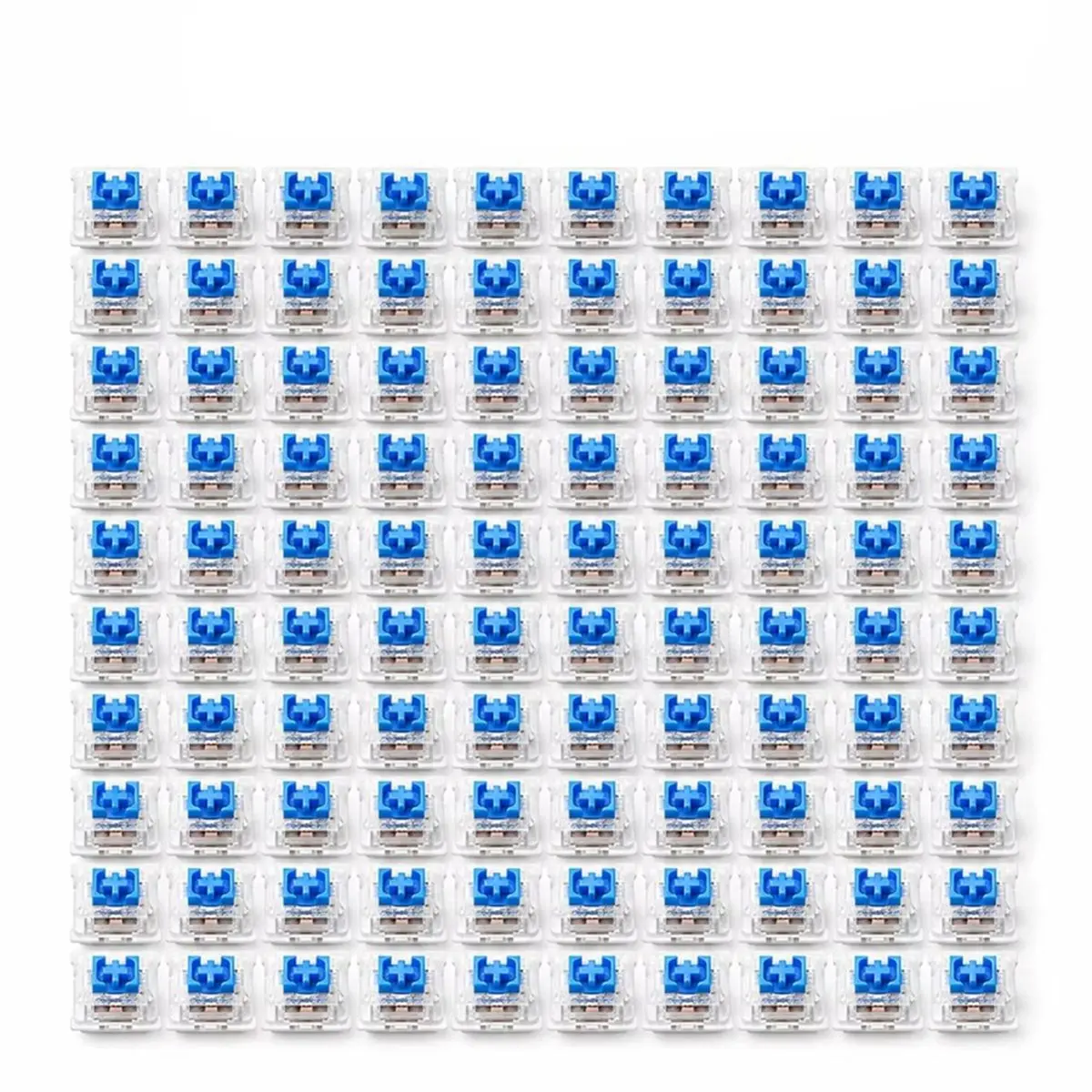 100PCS DIY Mechanical Keyboard Switches Dustproof 3 Pin Tactile Clicker Keys Blue Switch Gaming Keyboard Accessories