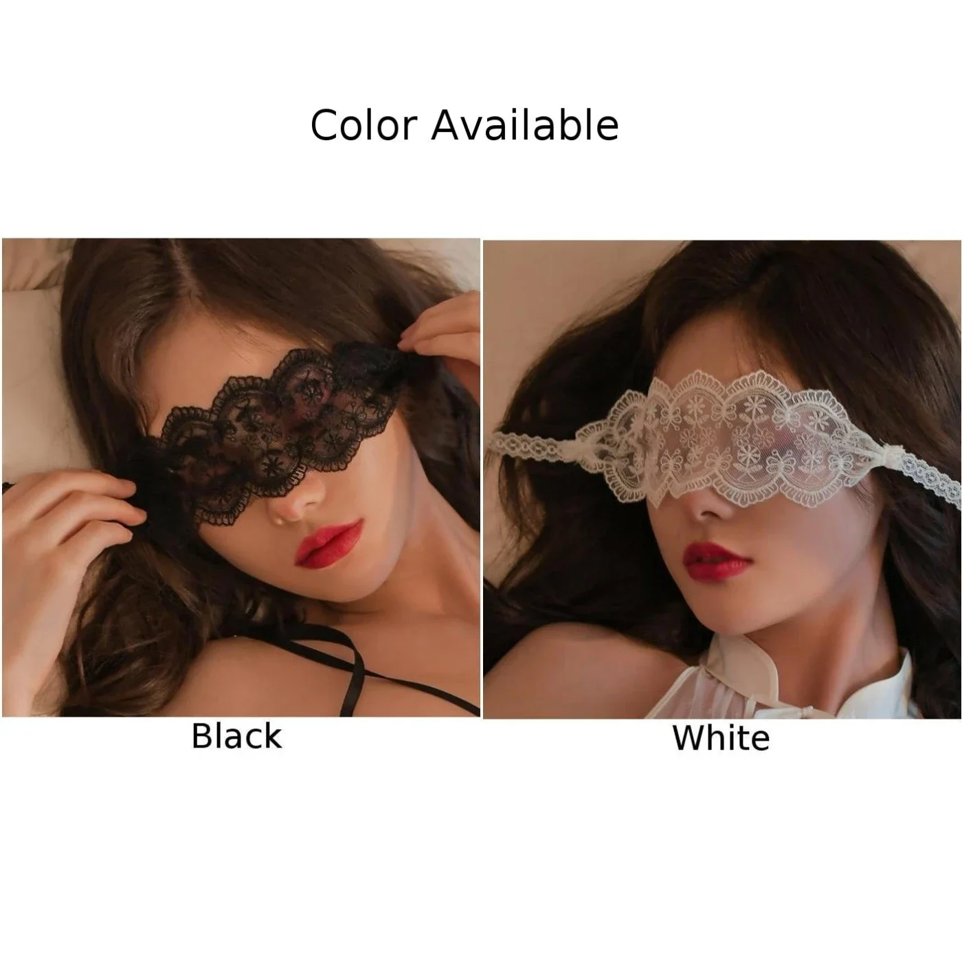 Couvre-yeux en dentelle transparente pour femme, accessoires cosplay, Rh, fête, sexy, séduisant, boîte de nuit, tim ade, 7.0