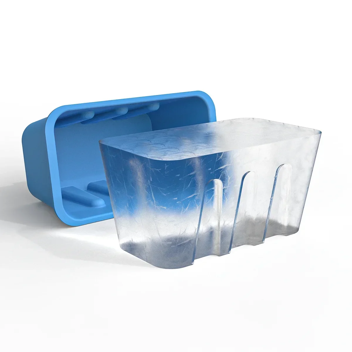 

New Second Generation Extra Large Ice Cube Moulds 8lbs Large Capacity Ice Bath Box Easy Release Silicone Ice Cube Moulds