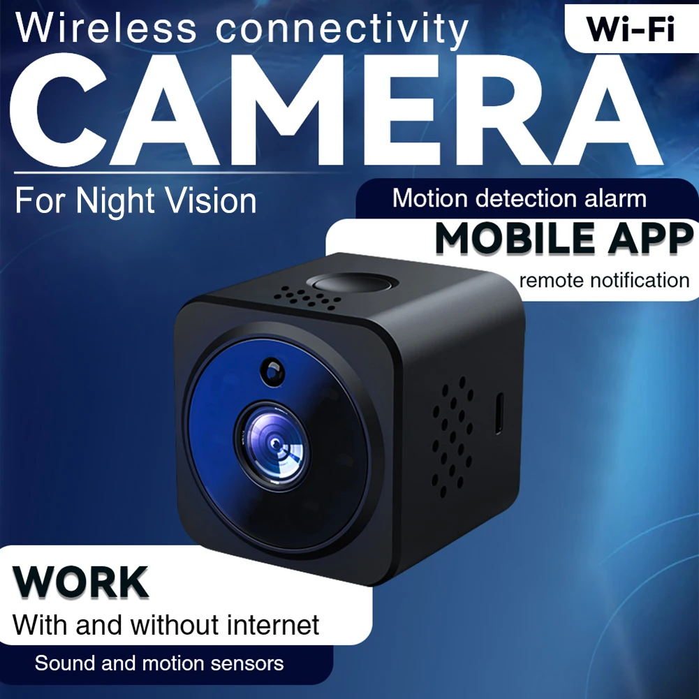 Hd Home Security Camera Motion Detection Home Security HD Video Resolution User-friendly Installation Wear-resistant Material
