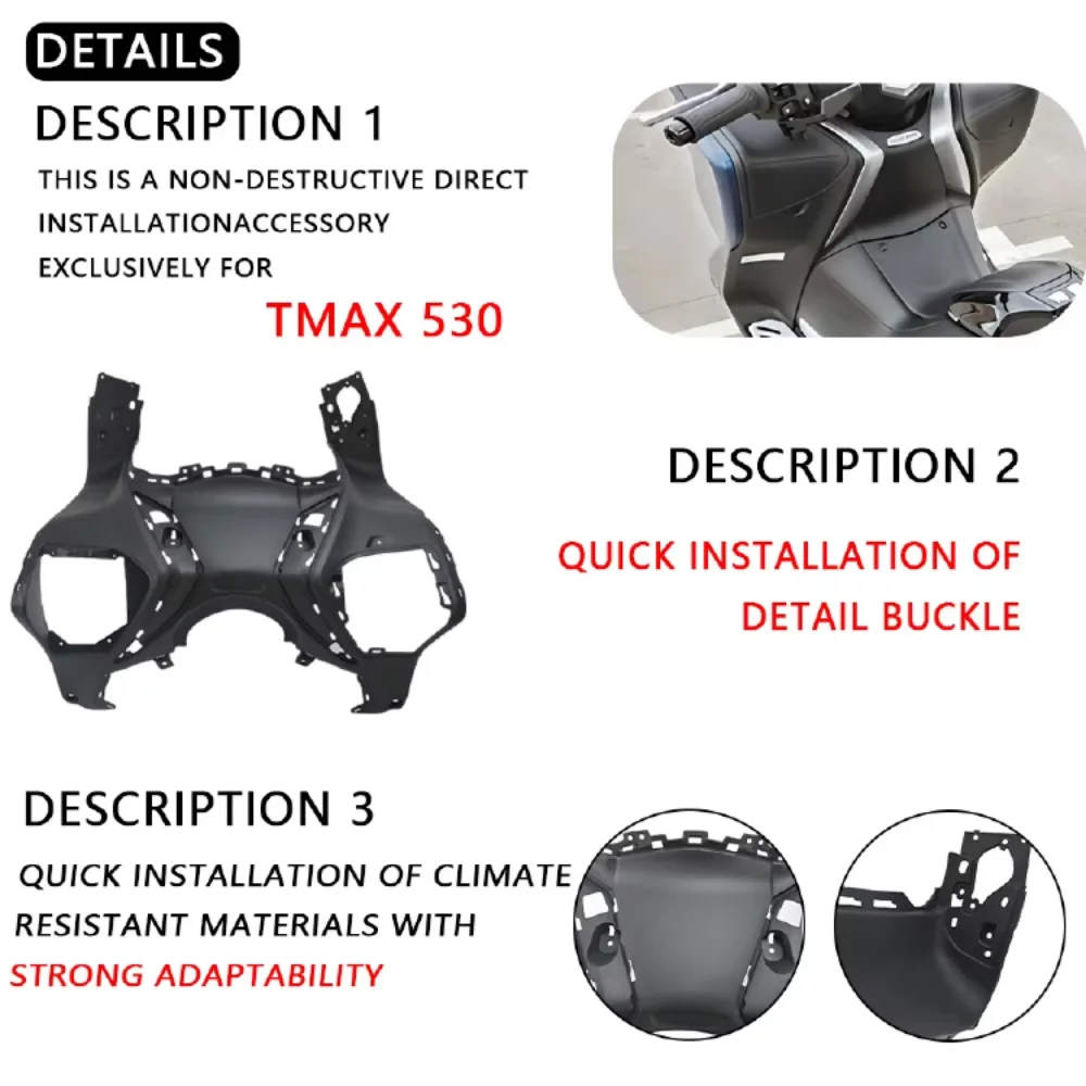 Motorcycle For TMAX 530 2017-2019 Motorcycle Accessories Inter Drum Box Storage Boxnal Fair Inner Fairing Set Bodywork Ki