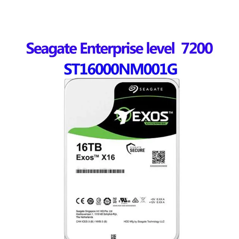 For SEAGATE EXOS X16 X18 16TB 18TB x14 X12 12TB 14TB X10 10TB 8TB SATA 6GB/s 3.5