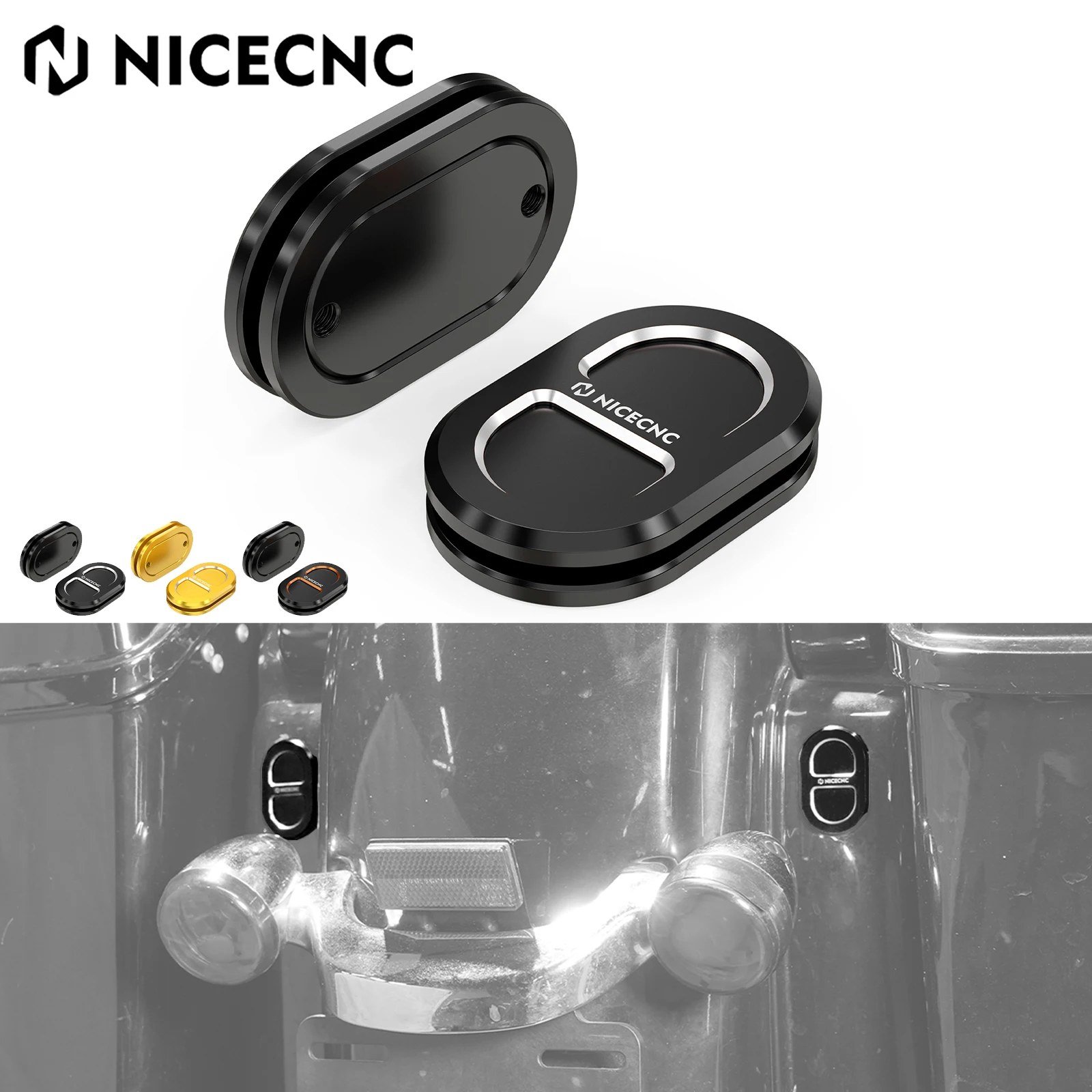 

For 2007-2023 Harley Street Glide FLHX FLHXS Antenna Hole Filler Cover Road Glide Ultra FLTRU FLTRXS Road King Classic FLHRC