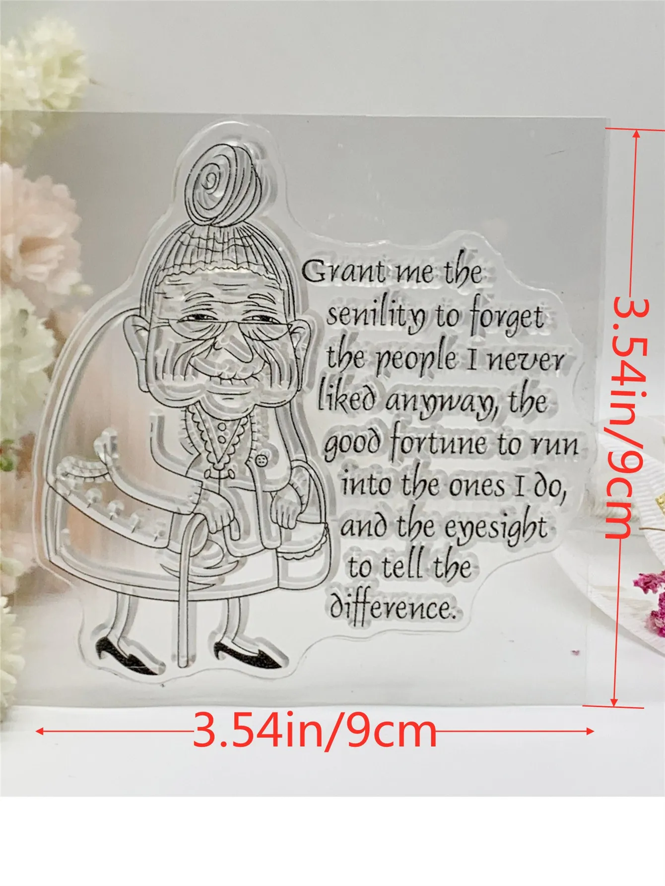 CustomTransparent SOld Woman Rubber Stamp and Die Sheet Cling Scrapbooking DIY Cute Pattern Photo Album