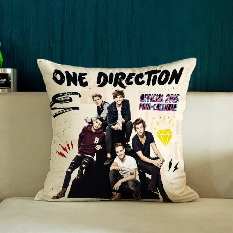 

Luxury 45x45 Cushion Cover 50x50 One Directionss Fan Gifts Decorative Pillowcase 40x40 Covers for Bed Pillows Home Decoration