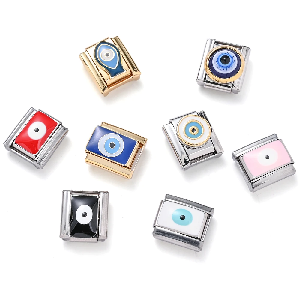 Evil Eye Stitching Bracelet Module for DIY Jewelry Making