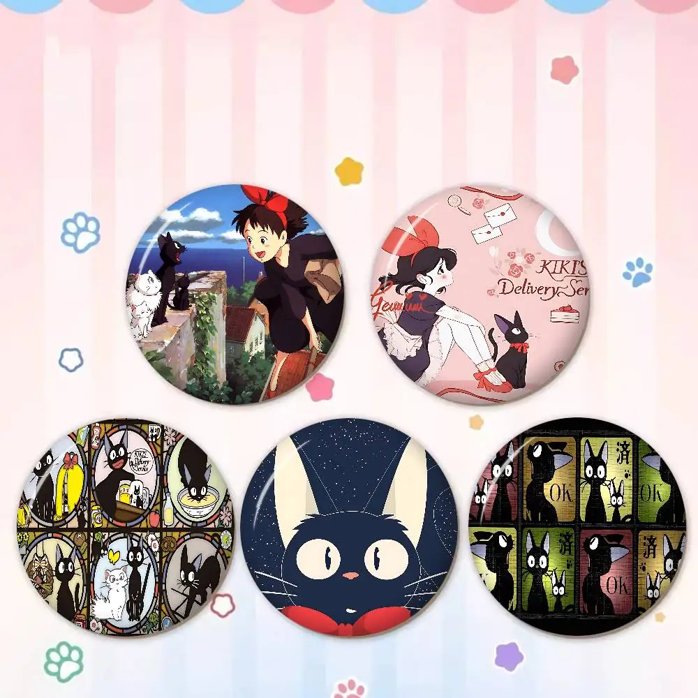 K-Kikis CARTOON D-Delivery 58mm Handmade Brooch Cartoon Cosplay Badge on Backpack Jewelry Accessories Gifts