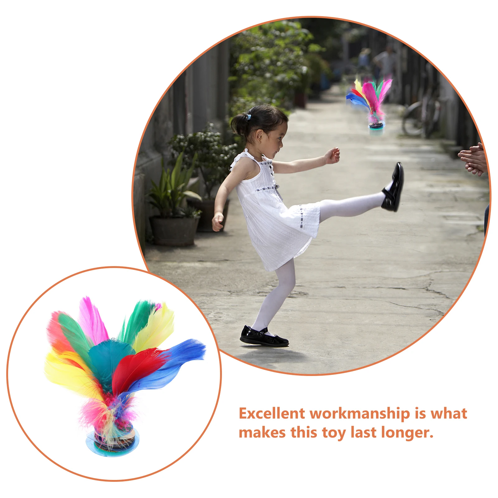 Kleurrijke Gans Shuttle Traditionele Chinese Shuttles Kick Jianzi Toy Kids Sportspeelgoed