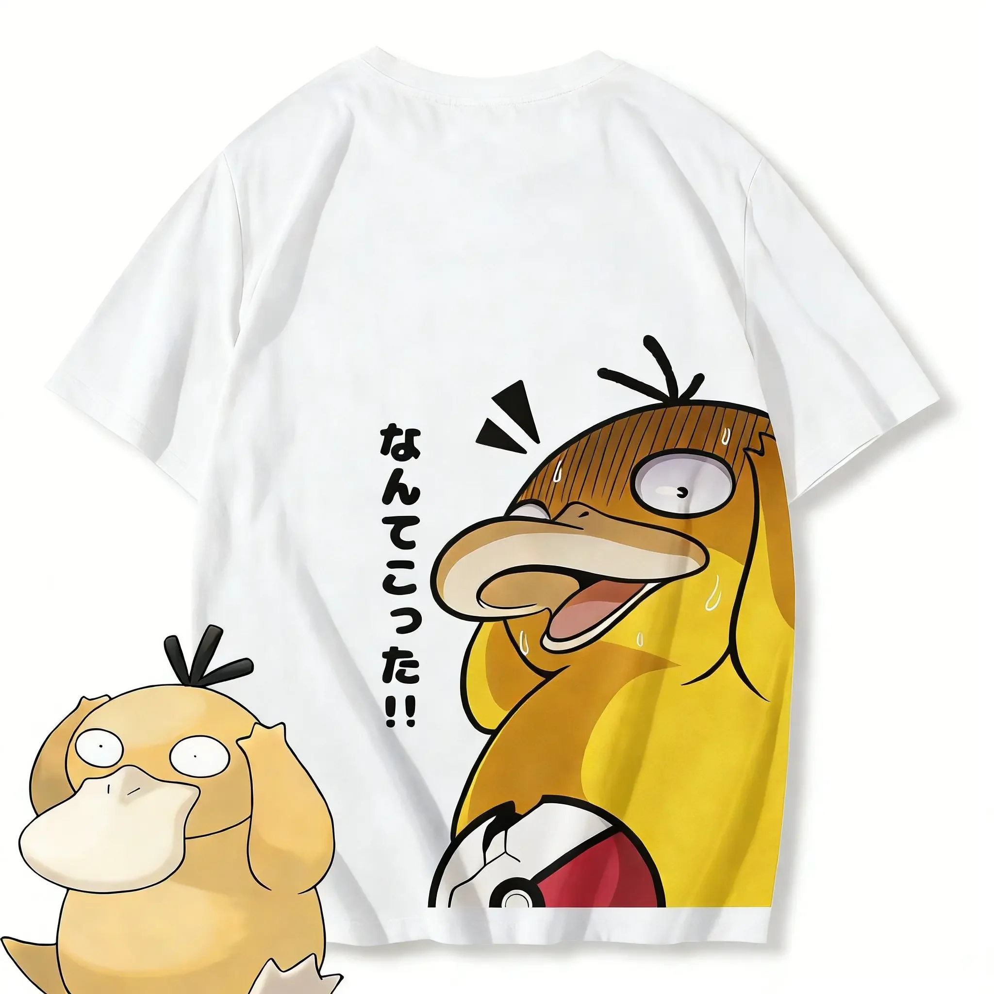 Pokemon Psyduck Anime T Shirt Men Kids Casual Cotton Short Sleeve Tee Top Summer Y2k Streetwear Graphic Print 2026 New Cartoon