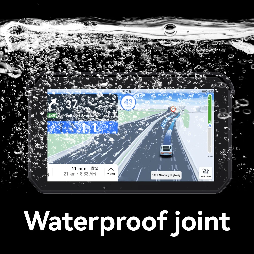 شاشة 5 بوصة للدراجات النارية Carplay مقاومة للماء 1080P WiFi لاسلكية أندرويد-شاشة DVR تلقائية كاميرا داش نظام تحديد المواقع والملاحة TPMS فيديو DVD #4