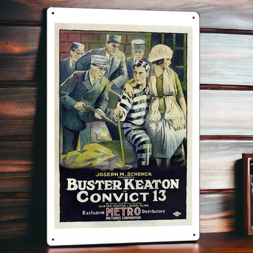 Convict 13 Metal Movie Poster Tin Sign Plaque Wall Decor Film 8