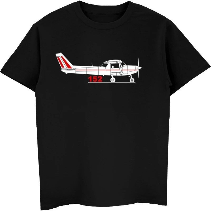Camiseta para hombre, gran oferta, camiseta con estampado de algodón a la moda para hombre, camisetas transpirables inspiradas en avión Aeroclassic PPL Pilot Cessna 152