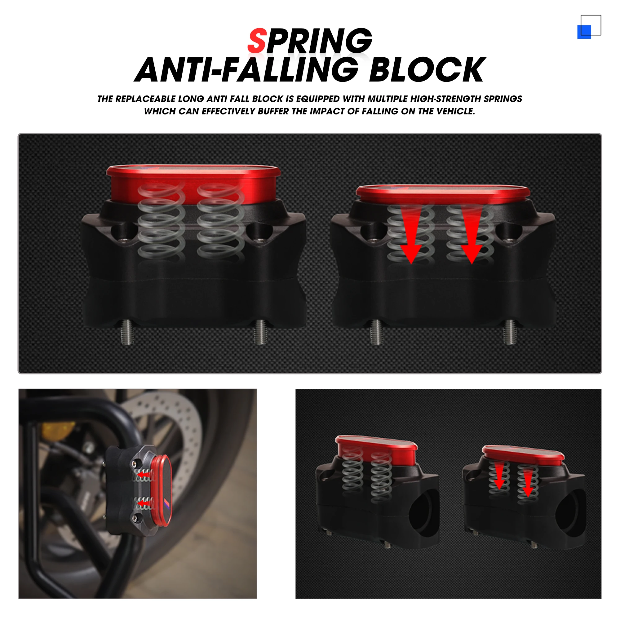 For Benda BD300 BD 300 Motorcycle Benda BD300 Engine Cover Bumper Spring Protection Decorative Block Accessories With logo Benda