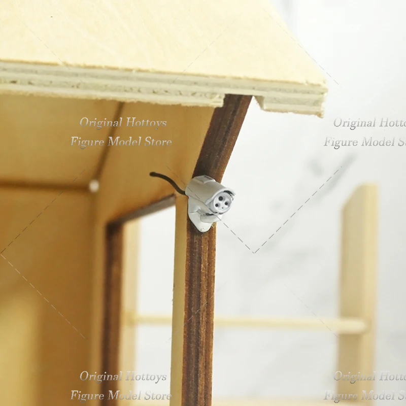 In Magazzino 1/12 Bilancia Soldato Accessori di Scena Bianco/Argento Mini Macchina Fotografica di Sicurezza Prop Misura 6 pollici Action Figure Giocattoli di Modello