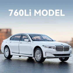 1/24 BMW 760li Alloy Diecast Decoration Bedroom Home Interior Ornaments Choice Fashion Collecting Hobbies Model Car Gifts Box