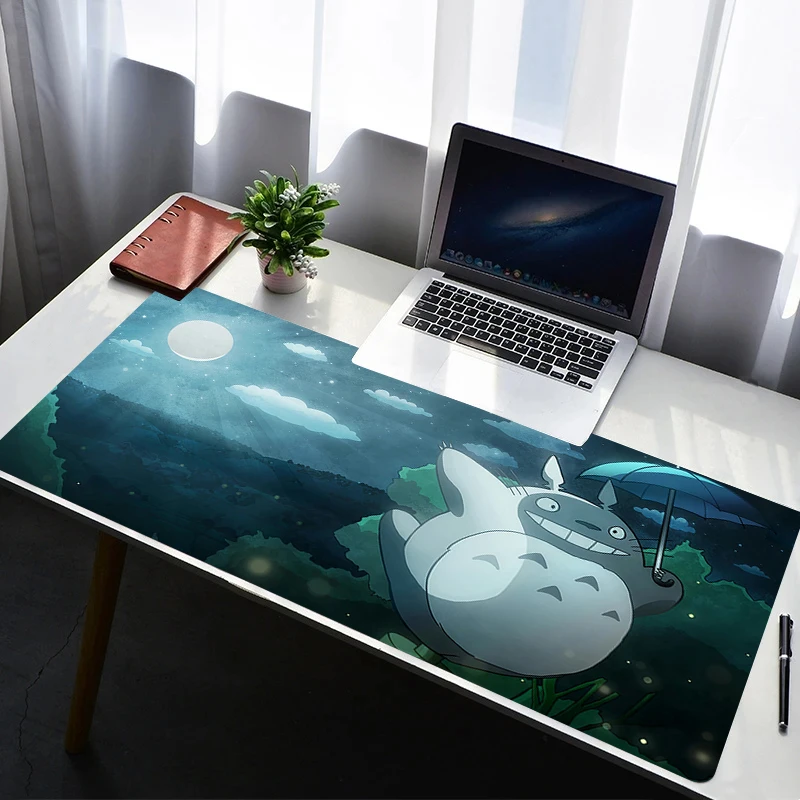 Mouse Pad PC Non Slip Rubber Cartoon Mousepad Laptop Gamer Cabinet Keyboard Pad Office Computer Gaming T-totoro Desk Mouse Mat