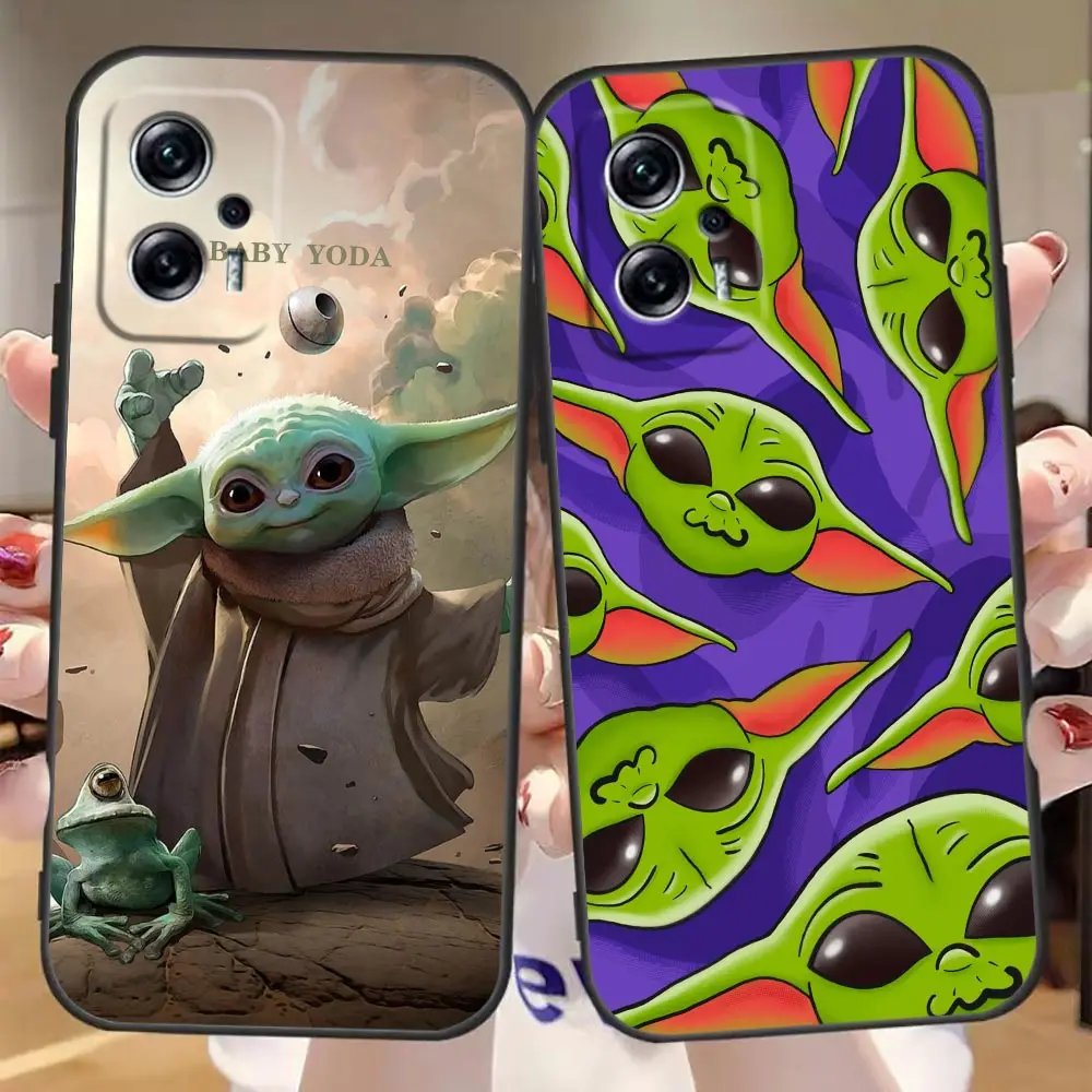 

Cute Baby Y-Yoda Cartoon Phone Case For Redmi Note 12 11 10 9T 9S 9 8T 8 7 6 A1 GO Pro Aprime 5G 4G Funda Coque Shell Case Cover