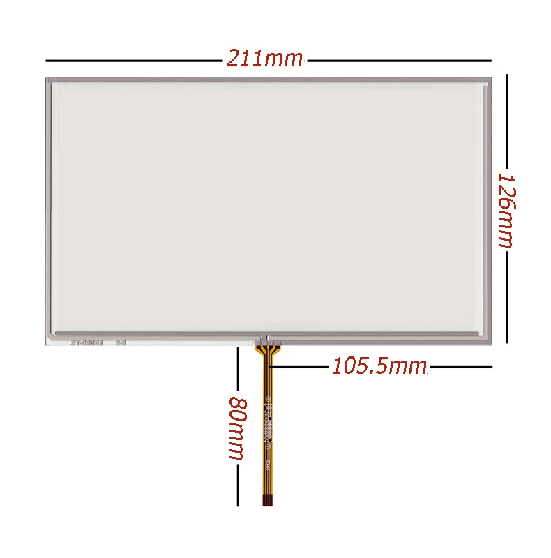 

9inch 211*126mm for AT090TN10 AT090TN12 Middle Cable Digitizer Resistive Touch Screen Panel