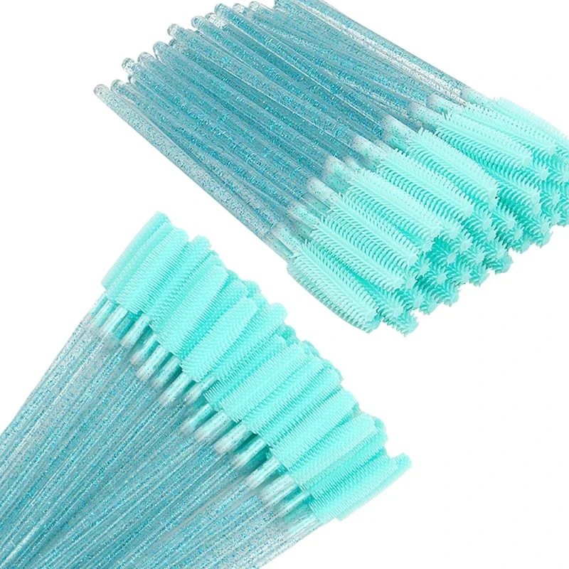 50/100pcs Usa E Getta Pennello Per Ciglia Gel di Silicone Mascara Bacchette Applicatore Spooler Estensione Delle Ciglia Spazzole Cosmetici Strumento di Trucco