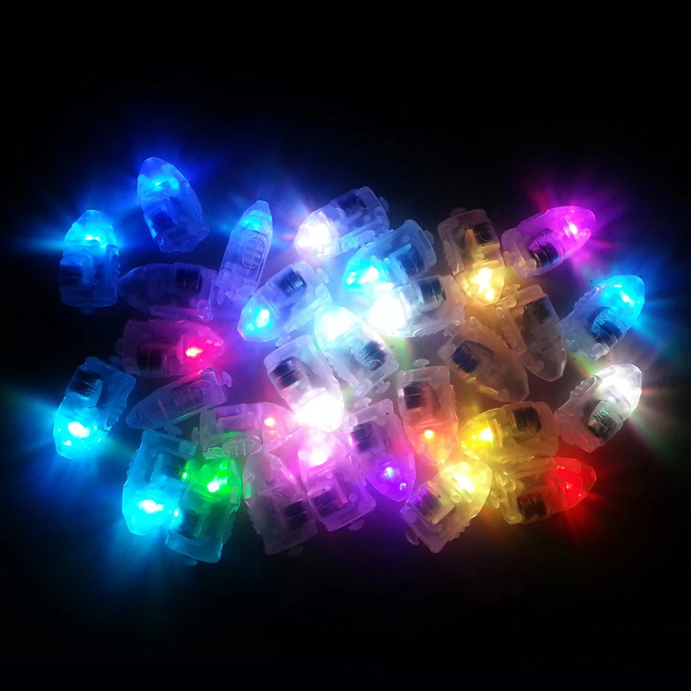 

100 Pcs Glowing Light Mini Luminous Lamp Lights Colorful LED Night