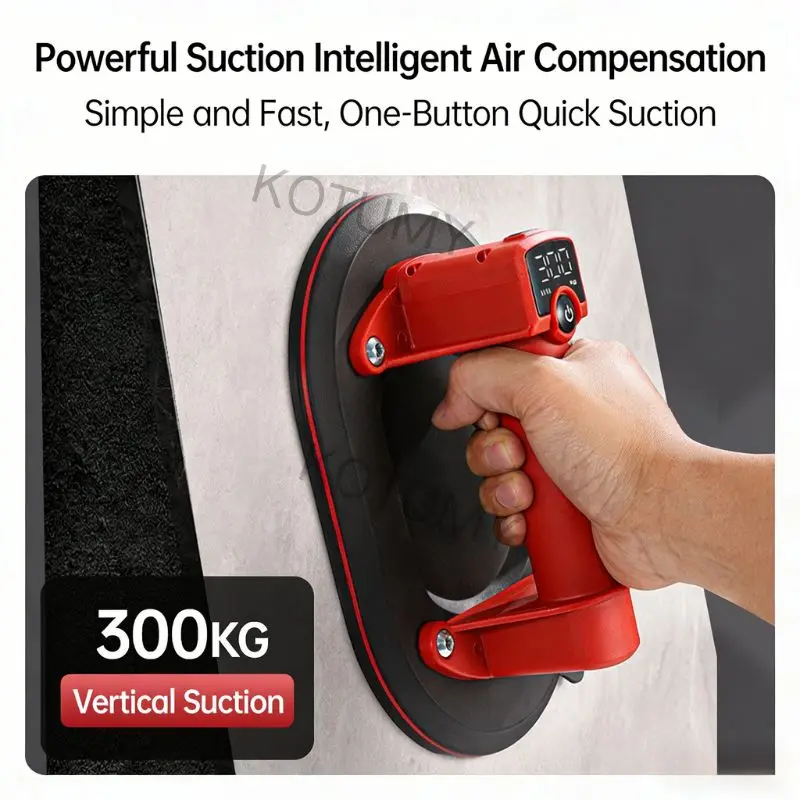 

Электрический вакуумный насос-присоска самовсасывающий с цифровым дисплеем для подъема тяжелых материалов, стекла и плитки