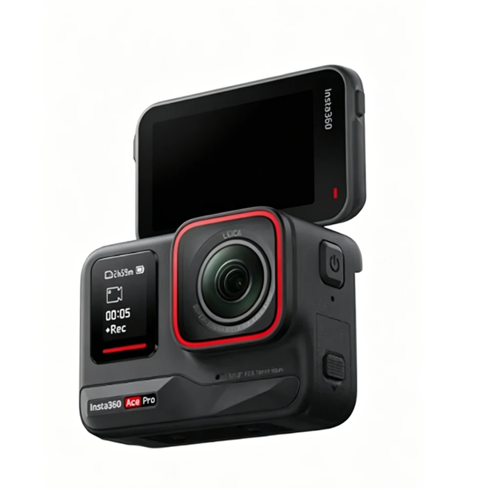 Cámara de acción Insta360 Ace Pro con sensor Leica de 1/1.3 «, pantalla táctil abatible de 2.4 «, 8K HDR, soporte magnético protector Ace Pro 5